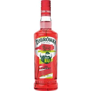 Żubrówka Sour Zu Cherry & Lime Vodka Spirit Drink 30% ABV 70 cl Made in Poland Tangy and Sweet For Shotting, Sipping & Mixing Żubrówka Sour Zu Cherry & Lime Vodka Spirit Drink 30% ABV 70 cl Made in Poland Tangy and Sweet For Shotting, Sipping & Mixing