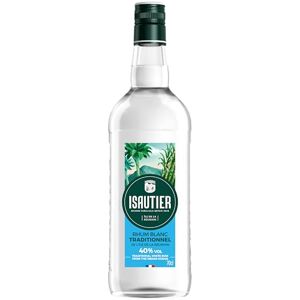 Isautier Traditional White Rum from Reunion Island Spirit from Reunion Island 40% ABV (1 x 70cl) Isautier Traditional White Rum from Reunion Island Spirit from Reunion Island 40% ABV (1 x 70cl)