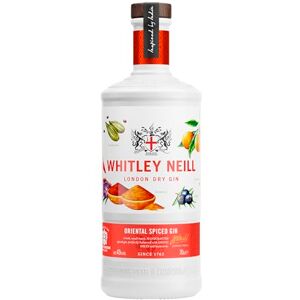 Whitley Neill Oriental Spiced Gin, Clear, 700 ml (Pack of 1) Whitley Neill Oriental Spiced Gin, Clear, 700 ml (Pack of 1)