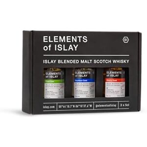 Elixir Distillers Elements Of Islay Blended Malt Whisky Trio Giftpack 3 x 50ml Cask Edit (46 percent), Bourbon Cask (54.5 percent) & Sherry Cask (54.5 percent) Perfect for Gifting Elixir Distillers Elements Of Islay Blended Malt Whisky Trio Giftpack 3 x 50ml Cask Edit (46 percent), Bourbon Cask (54.5 percent) & Sherry Cask (54.5 percent) Perfect for Gifting