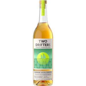 Two Drifters Rum Two Drifters Overproof Spiced Pineapple 60% ABV Carbon-Negative British Craft Spirit Made in Devon, 70cl Two Drifters Rum Two Drifters Overproof Spiced Pineapple 60% ABV Carbon-Negative British Craft Spirit Made in Devon, 70cl