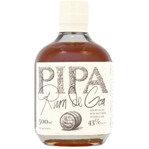 Pipa Rum de Goa 50cl Spiced Rum Aged in Portuguese Port Casks with Black Pepper, Cinnamon & Clove Goan Spirit Celebrating Indo-Portuguese Heritage & Traditional Flavours Pipa Rum de Goa 50cl Spiced Rum Aged in Portuguese Port Casks with Black Pepper, Cinnamon & Clove Goan Spirit Celebrating Indo-Portuguese Heritage & Traditional Flavours