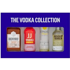 BEAMS INTERNATIONAL Vodka Gift Set Flavoured 4x 5cl Ciroc Pineapple, JJ Strawberry Cheesecake, Dockyard Toffee Liqueur, Absolut Vanilla, Alcohol Gift Set Birthday, Vodka Gifts for Women, Men, Stocking, Christmas BEAMS INTERNATIONAL Vodka Gift Set Flavoured 4x 5cl Ciroc Pineapple, JJ Strawberry Cheesecake, Dockyard Toffee Liqueur, Absolut Vanilla, Alcohol Gift Set Birthday, Vodka Gifts for Women, Men, Stocking, Christmas