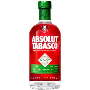 Absolut ® TABASCO™ Chili Pepper Flavoured Vodka Vodka for Spicy Bloody Mary or Spicy Lemonade 38% 70cl Absolut ® TABASCO™ Chili Pepper Flavoured Vodka Vodka for Spicy Bloody Mary or Spicy Lemonade 38% 70cl
