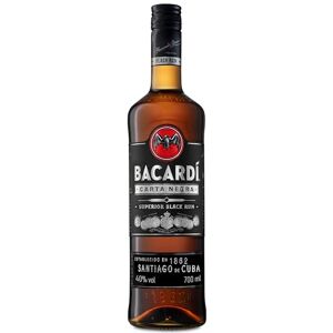 Bacardi BACARDÍ Carta Negra Superior Black Rum, 40% ABV, 70cl / 700ml, Iconic Caribbean Rum Perfect for Tropical Cocktails Bacardi BACARDÍ Carta Negra Superior Black Rum, 40% ABV, 70cl / 700ml, Iconic Caribbean Rum Perfect for Tropical Cocktails