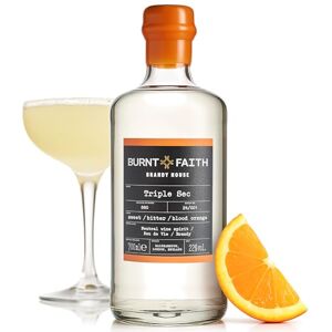 Burnt Faith Triple Sec 70 cl Small Batch Orange Liqueur Perfect for the original Margarita and Sidecar Cocktails Burnt Faith Triple Sec 70 cl Small Batch Orange Liqueur Perfect for the original Margarita and Sidecar Cocktails