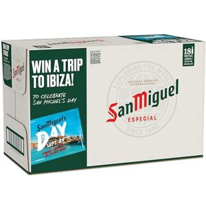 San Miguel Especial Premium Lager beer, 18 x 330ml bottle San Miguel Especial Premium Lager beer, 18 x 330ml bottle