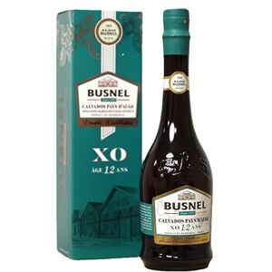 Busnel Calvados Pays d'Auge Réserve Prestige XO 12 Years Old, brandy produced from fermented apples using pot stills and matured for at least 12 years in the Normandy region of France Busnel Calvados Pays d'Auge Réserve Prestige XO 12 Years Old, brandy produced from fermented apples using pot stills and matured for at least 12 years in the Normandy region of France