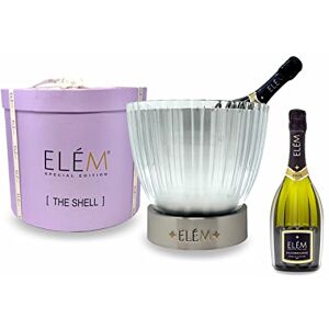 ELÈM Prosecco Valdobbiadene D.O.C.G. Superiore Sparkling White Wine + Ice Bucket THE SHELL Limited Edition Luxury Sparking Wine Gifts for Women Mum 1 x 750 ml ELÈM Prosecco Valdobbiadene D.O.C.G. Superiore Sparkling White Wine + Ice Bucket THE SHELL Limited Edition Luxury Sparking Wine Gifts for Women Mum 1 x 750 ml