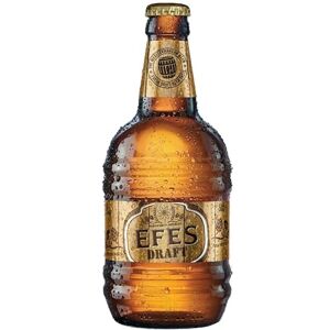 EFES Draft Lager Beer 12 x 500ml Barrel-Shaped Bottles, 5 percent ABV – Fresh Draught Taste – Turkish Beer Optimal Served Chilled for BBQs, Parties and Mediterranean Food EFES Draft Lager Beer 12 x 500ml Barrel-Shaped Bottles, 5 percent ABV – Fresh Draught Taste – Turkish Beer Optimal Served Chilled for BBQs, Parties and Mediterranean Food