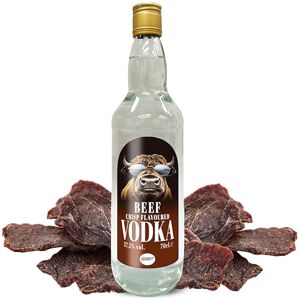 THUNDER Drinks Beef Crisp Flavoured Vodka Savoury 37.5% ABV Spirit with Bold Smoky Essence 70cl Bottle for Unique Cocktails, Bloody Marys & Mixology Smooth Beef-Infused Vodka THUNDER Drinks Beef Crisp Flavoured Vodka Savoury 37.5% ABV Spirit with Bold Smoky Essence 70cl Bottle for Unique Cocktails, Bloody Marys & Mixology Smooth Beef-Infused Vodka