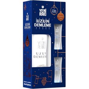 Yeni Raki Uzun Demleme 1 x 0.7 L + 2 Raki Glasses 100% Fresh Grapes, No added sugar 45% Vol Yeni Raki Uzun Demleme 1 x 0.7 L + 2 Raki Glasses 100% Fresh Grapes, No added sugar 45% Vol