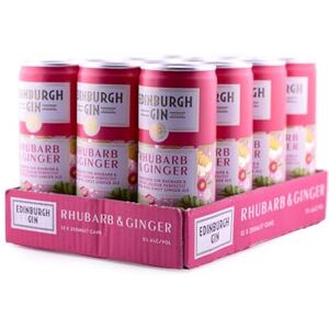 Edinburgh Gin Rhubarb & Ginger Gin Liqueur and Ginger Ale Ready To Drink Cocktail Can 5% ABV 250ml Pack of 12 Balanced and Warming The Perfect Liqueur Serve On The Move Edinburgh Gin Rhubarb & Ginger Gin Liqueur and Ginger Ale Ready To Drink Cocktail Can 5% ABV 250ml Pack of 12 Balanced and Warming The Perfect Liqueur Serve On The Move