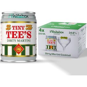 WHITEBOX COCKTAILS Single Serve Classic Tiny Tee's Dirty Martini — Case Of 4 Cocktail Cans Classic Full Strength Old Fashioned Pre-mixed Cocktails Ready To Drink 4x100ml WHITEBOX COCKTAILS Single Serve Classic Tiny Tee's Dirty Martini — Case Of 4 Cocktail Cans Classic Full Strength Old Fashioned Pre-mixed Cocktails Ready To Drink 4x100ml