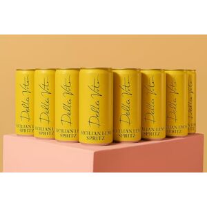Della Vite Sicilian Lemon Spritz – 8 x 200ml Cans Citrus Ready to Drink Cocktail Italian Sparkling Wine & Lemon Canned Alcoholic Drinks with 10% ABV Della Vite Sicilian Lemon Spritz – 8 x 200ml Cans Citrus Ready to Drink Cocktail Italian Sparkling Wine & Lemon Canned Alcoholic Drinks with 10% ABV
