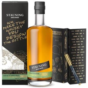 Stauning SMOKE Single Malt Whisky - Danish Whisky - Double Distilled Whiskey - Handmade from Malt Barley with a Smoky and Fruity Finish - 5 Years, 47% ABV, 70cl Stauning SMOKE Single Malt Whisky - Danish Whisky - Double Distilled Whiskey - Handmade from Malt Barley with a Smoky and Fruity Finish - 5 Years, 47% ABV, 70cl