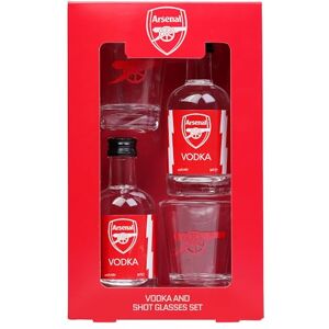 Blue Tree Arsenal F.C. Vodka & Shot Glass Gift Box – 2 x 5cl Miniatures and 2 Branded Glasses – Suitable Gift for Football Fans by Gifts Blue Tree Arsenal F.C. Vodka & Shot Glass Gift Box – 2 x 5cl Miniatures and 2 Branded Glasses – Suitable Gift for Football Fans by Gifts