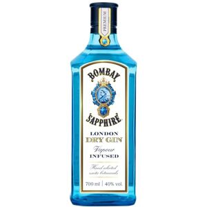 Sapphire London Dry Gin, 40% vol., 70 cl / 700 ml, 100% Vapour Infused Spirit with 10 Hand-Selected Botanicals Sapphire London Dry Gin, 40% vol., 70 cl / 700 ml, 100% Vapour Infused Spirit with 10 Hand-Selected Botanicals
