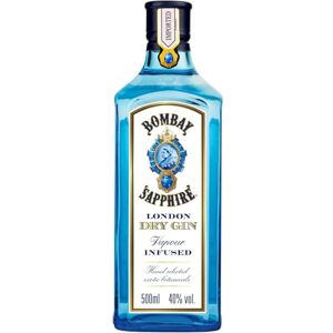 Sapphire Premium Distilled London Dry Gin, 40% ABV, 50cl /500ml, Vapour Infused With 10 Hand Selected Exotic Botanicals Sapphire Premium Distilled London Dry Gin, 40% ABV, 50cl /500ml, Vapour Infused With 10 Hand Selected Exotic Botanicals