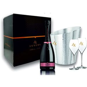 Sant'Orsola Prosecco DOC Rosè LX Brut Millesimato Sparkling Italian Wine + Aluminium Glacette + 2 Glasses 1x750 ml Sant'Orsola Prosecco DOC Rosè LX Brut Millesimato Sparkling Italian Wine + Aluminium Glacette + 2 Glasses 1x750 ml