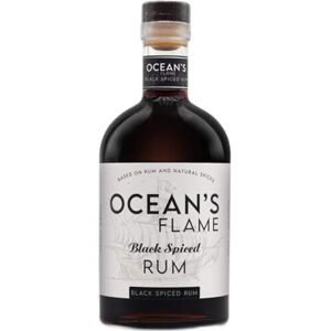 Oceans Flame Black Spiced Rum – 70 cl, 40% ABV – Bold Caribbean-Style Dark Rum with Vanilla, Cinnamon & Clove Spice, Perfect for Cocktails & Sipping Oceans Flame Black Spiced Rum – 70 cl, 40% ABV – Bold Caribbean-Style Dark Rum with Vanilla, Cinnamon & Clove Spice, Perfect for Cocktails & Sipping