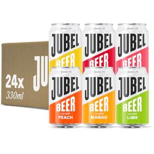 Jubel Mixed Case (6 Peach, 6 Blood Orange, 6 Grapefruit, 6 Lemon) Award Winning Gluten Free Beer Vegan, Low Calorie & Low Sugar Dangerously Refreshing Fruit Lager 4% ABV Jubel Mixed Case (6 Peach, 6 Blood Orange, 6 Grapefruit, 6 Lemon) Award Winning Gluten Free Beer Vegan, Low Calorie & Low Sugar Dangerously Refreshing Fruit Lager 4% ABV