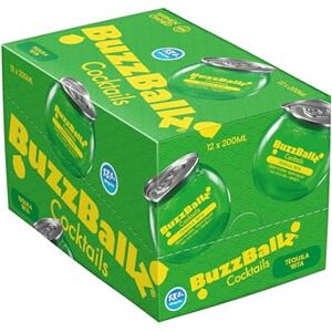 BuzzBallz Tequila Rita, Ready to Drink Margarita, 13.5% ABV, 12x200ml, Pre Mixed Cocktail Made from Vodka, Lime & Agave, Tart, Sweet, Zesty, and Vibrant Notes, with Natural Flavours, Gift Idea BuzzBallz Tequila Rita, Ready to Drink Margarita, 13.5% ABV, 12x200ml, Pre Mixed Cocktail Made from Vodka, Lime & Agave, Tart, Sweet, Zesty, and Vibrant Notes, with Natural Flavours, Gift Idea