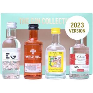 BEAMS INTERNATIONAL Gin Gift Set Flavoured Alcohol Miniatures, Edinburgh Rhubarb & Ginger, Chase Pink, Sipsmith Lemon, Whitley Neill Blood Orange 4x 5cl Official Licensed Gin Gifts for Women, Men, Stocking, Christmas BEAMS INTERNATIONAL Gin Gift Set Flavoured Alcohol Miniatures, Edinburgh Rhubarb & Ginger, Chase Pink, Sipsmith Lemon, Whitley Neill Blood Orange 4x 5cl Official Licensed Gin Gifts for Women, Men, Stocking, Christmas