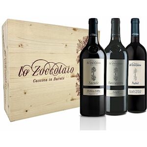 Lo Zoccolaio Wood Case Barbera D'Alba+Langhe Rosso+Langhe Nebbiolo Red Dry Wine Luxury Red Wine Gifts for Women Mum 3 x 750 ml Lo Zoccolaio Wood Case Barbera D'Alba+Langhe Rosso+Langhe Nebbiolo Red Dry Wine Luxury Red Wine Gifts for Women Mum 3 x 750 ml