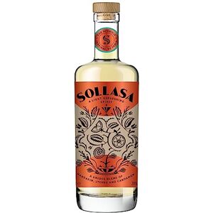 Sollasa aperitif Indian-inspired flavours of mandarin, lychee and cardamom Light spirit at 20% ABV Delicious pairing with food 70cl Sollasa aperitif Indian-inspired flavours of mandarin, lychee and cardamom Light spirit at 20% ABV Delicious pairing with food 70cl