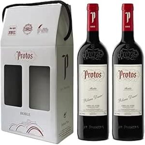 Protos Roble, Tempranillo Spanish Red Wine, Gift set box, Ribera del Duero, 2 bottles x 75cl Protos Roble, Tempranillo Spanish Red Wine, Gift set box, Ribera del Duero, 2 bottles x 75cl