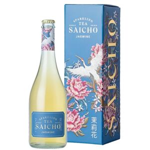 SAICHO Luxurious Non-Alcoholic Jasmine Sparkling Tea Apple Sherbet, Lychee & Vanilla Notes 750ml Bottle Gift box included SAICHO Luxurious Non-Alcoholic Jasmine Sparkling Tea Apple Sherbet, Lychee & Vanilla Notes 750ml Bottle Gift box included