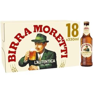 Birra Moretti Lager Beer 18 x 330ml Bottle Birra Moretti Lager Beer 18 x 330ml Bottle