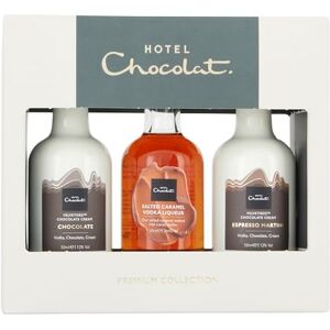 Hotel Chocolat Premium Miniature Liqueur Collection, 3x5cl Gift Set, including Chocolate Velvetised Cream, Salted Caramel Vodka Liqueur, Espresso Martini Velvetised Cream Hotel Chocolat Premium Miniature Liqueur Collection, 3x5cl Gift Set, including Chocolate Velvetised Cream, Salted Caramel Vodka Liqueur, Espresso Martini Velvetised Cream