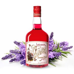 TEMPUS FUGIT Liqueur de Violettes, 70cl, 22% ABV, Liqueur Made with French Violets, Violet Liqueur for Delicious Specialty Cocktails TEMPUS FUGIT Liqueur de Violettes, 70cl, 22% ABV, Liqueur Made with French Violets, Violet Liqueur for Delicious Specialty Cocktails