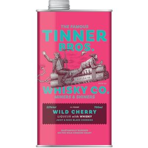 TINNER BROS Wild Cherry Premium Whisky Liqueur Bold & Juicy 22% ABV 70cl Gift Tin Enjoy Over Ice, Mixed with Cola or in Cocktails Smooth Alternative to Bourbon and Rum TINNER BROS Wild Cherry Premium Whisky Liqueur Bold & Juicy 22% ABV 70cl Gift Tin Enjoy Over Ice, Mixed with Cola or in Cocktails Smooth Alternative to Bourbon and Rum