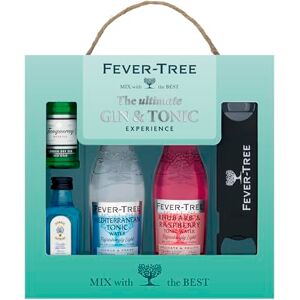 Blue Tree Fever-Tree Ultimate Gin & Tonic Experience, with 2 x 5cl gins, 2 x 200ml tonics and a branded bar blade. Blue Tree Fever-Tree Ultimate Gin & Tonic Experience, with 2 x 5cl gins, 2 x 200ml tonics and a branded bar blade.