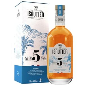 Isautier 5 Years Old Golden Aged Rum Gift Set Premium Reunion Island Traditional Rum 40% ABV (1 x 70cl) Isautier 5 Years Old Golden Aged Rum Gift Set Premium Reunion Island Traditional Rum 40% ABV (1 x 70cl)