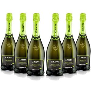 Canti Prosecco D.O.C. Sparkling Extra Dry Millesimato, Organic Wine 11%, Italian Glera Grape Variety from Veneto, Sweet and Fresh Taste, 6x750 ml Canti Prosecco D.O.C. Sparkling Extra Dry Millesimato, Organic Wine 11%, Italian Glera Grape Variety from Veneto, Sweet and Fresh Taste, 6x750 ml