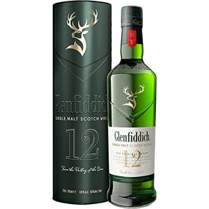 Glenfiddich 12 Year Old Single Malt Scotch Whisky Gift Tin Bold Balance Fresh Pear, Subtle Oak Matured in Oloroso Sherry & Bourbon Casks Product Of Scotland 40% ABV 70 cl Glenfiddich 12 Year Old Single Malt Scotch Whisky Gift Tin Bold Balance Fresh Pear, Subtle Oak Matured in Oloroso Sherry & Bourbon Casks Product Of Scotland 40% ABV 70 cl