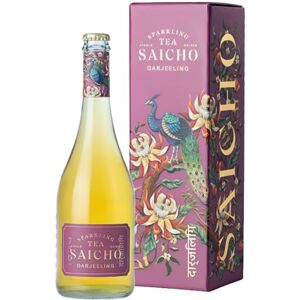 SAICHO Luxurious Non-Alcoholic Darjeeling Sparkling Tea Notes of Mandarin, Ginger, Wood Spice & Dry Tannins 750ml Bottle Gift box included SAICHO Luxurious Non-Alcoholic Darjeeling Sparkling Tea Notes of Mandarin, Ginger, Wood Spice & Dry Tannins 750ml Bottle Gift box included