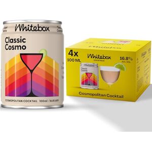 WHITEBOX COCKTAILS Single Serve Classic Cosmo Cocktail — Case Of 4 Cocktail Cans Classic Full Strength Cosmopolitan Cocktail Pre-mixed Cocktails Ready To Drink 4x100ml WHITEBOX COCKTAILS Single Serve Classic Cosmo Cocktail — Case Of 4 Cocktail Cans Classic Full Strength Cosmopolitan Cocktail Pre-mixed Cocktails Ready To Drink 4x100ml