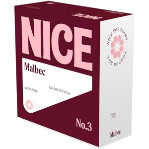 NICE Malbec, Argentinian Wine Box, Juicy & Fruity Red Wine from Mendoza Region, Darkly Fruity, Wicked Depth, 1 x 2.25L Boxed Wine NICE Malbec, Argentinian Wine Box, Juicy & Fruity Red Wine from Mendoza Region, Darkly Fruity, Wicked Depth, 1 x 2.25L Boxed Wine