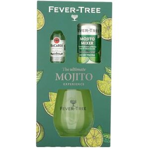 Blue Tree Fever‑Tree Mojito Gift Set – Bacardi Carta Blanca White Rum 5cl 37.5% ABV with Fever‑Tree Mojito Mixer & Dartington Glass – Premium Cocktail Gift by Gifts Blue Tree Fever‑Tree Mojito Gift Set – Bacardi Carta Blanca White Rum 5cl 37.5% ABV with Fever‑Tree Mojito Mixer & Dartington Glass – Premium Cocktail Gift by Gifts