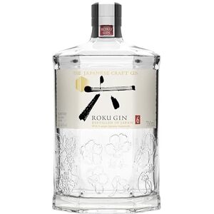 ROKU Suntory Japanese Craft Gin Crisp Cherry Blossom, Yuzu and Sansho Pepper Crafted With Six Distinctive Japanese Botanicals 43 Percent ABV 70 cl ROKU Suntory Japanese Craft Gin Crisp Cherry Blossom, Yuzu and Sansho Pepper Crafted With Six Distinctive Japanese Botanicals 43 Percent ABV 70 cl