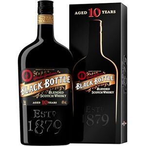 Black Bottle 10 Years Old Blended Scotch Whisky 40% ABV 70cl Fragrant Peat Smoke Islay in a Bottle Enjoy in a Smoky Highball, neat or on the rocks Blend the Rules Black Bottle 10 Years Old Blended Scotch Whisky 40% ABV 70cl Fragrant Peat Smoke Islay in a Bottle Enjoy in a Smoky Highball, neat or on the rocks Blend the Rules