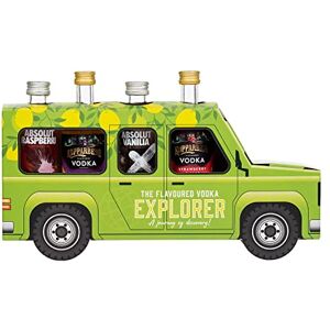 Blue Tree The Flavoured Vodka Explorer, Absolut Vanilla, Absolut Raspberri, Kopparberg Passionfruit Vodka, Kopparberg Strawberry & Lime Vodka. Flavoured Vodka 4x5cl Gift Set by Blue Tree The Flavoured Vodka Explorer, Absolut Vanilla, Absolut Raspberri, Kopparberg Passionfruit Vodka, Kopparberg Strawberry & Lime Vodka. Flavoured Vodka 4x5cl Gift Set by
