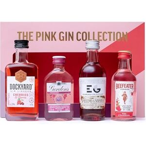 BEAMS INTERNATIONAL Pink Gin Gift Set Gin Gifts for Women, 4x5cl Beefeater Pink Strawberry, Gordons, Edinburgh Plum & Vanilla, Dockyard Cherries & Berries Flavoured Liqueur, Womens Alcohol Gifts, Birthday, Christmas BEAMS INTERNATIONAL Pink Gin Gift Set Gin Gifts for Women, 4x5cl Beefeater Pink Strawberry, Gordons, Edinburgh Plum & Vanilla, Dockyard Cherries & Berries Flavoured Liqueur, Womens Alcohol Gifts, Birthday, Christmas