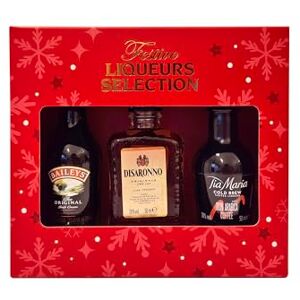 Blue Tree Festive Liqueurs Selection 3 x 5cl Baileys the Original Irish Cream (17% ABV), Disaronno Originale Italian Liqueur (28% ABV) & Tia Maria (20% ABV), Gift, By Gifts. Blue Tree Festive Liqueurs Selection 3 x 5cl Baileys the Original Irish Cream (17% ABV), Disaronno Originale Italian Liqueur (28% ABV) & Tia Maria (20% ABV), Gift, By Gifts.