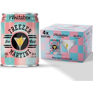 WHITEBOX COCKTAILS Single Serve Classic Freezer Martini — Case Of 4 Cocktail Cans Classic Full Strength Gin Martini Pre-mixed Cocktails Ready To Drink 4x100ml WHITEBOX COCKTAILS Single Serve Classic Freezer Martini — Case Of 4 Cocktail Cans Classic Full Strength Gin Martini Pre-mixed Cocktails Ready To Drink 4x100ml